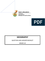GR 10 Geography Question Paper Booklet