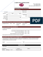 SAALC Correspondence Registration Form