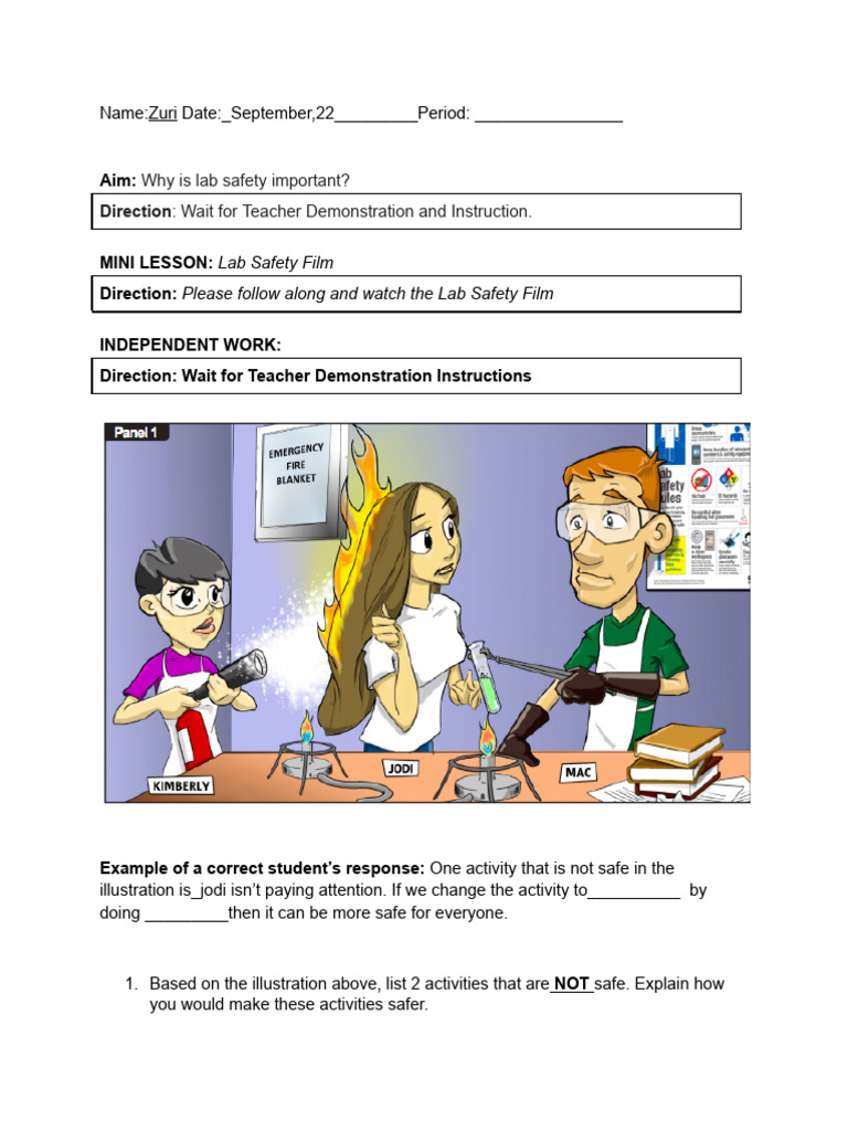 Copy Lab Safety Handout PDF