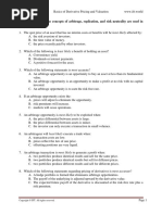 R58 Basics of Derivative Pricing and Valuation - Q Bank