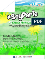 Jornadas - Modalidades - Agosto 2023