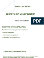 Micro II COMPETENCIA MONOPOLÌSTICA 2