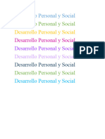 Desarrollo Personal y Social Janni