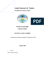 Primer Taller de Padres Fortaleciendo Las Relaciones Humanas en Tiempos de Covid-19 Cebe