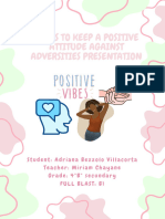 Ways To Keep A Positive Attitude Against Adversities Presentation
