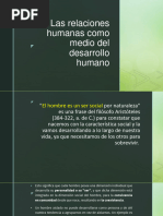 Las Relaciones Humanas Como Medio Del Desarrollo Humano