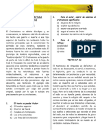 Ordinario 2005-I: Razonamiento Verbal Práctica #01