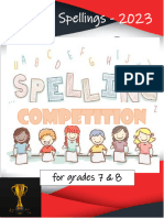 Know My Spellings - 2023: For Grades 7 & 8
