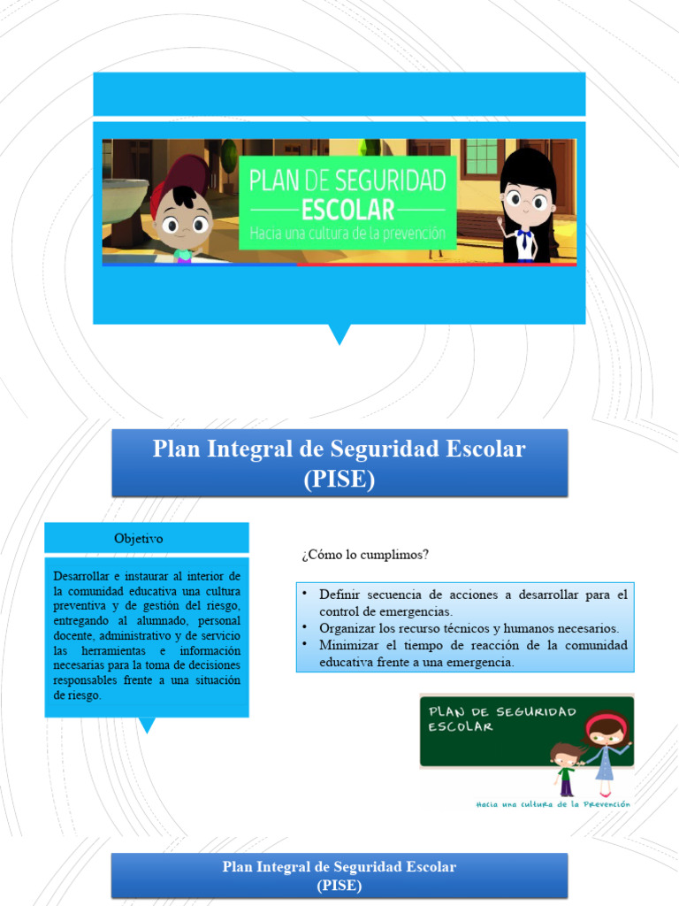 Plan Integral de Seguridad Escolar 2023 | PDF | Valores | Contaminación
