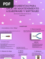 Herramientas para Aplicar Mantenimiento A Hardware y Software