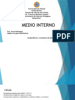 Tema I. Medio Interno. Bioquímica para Medicina