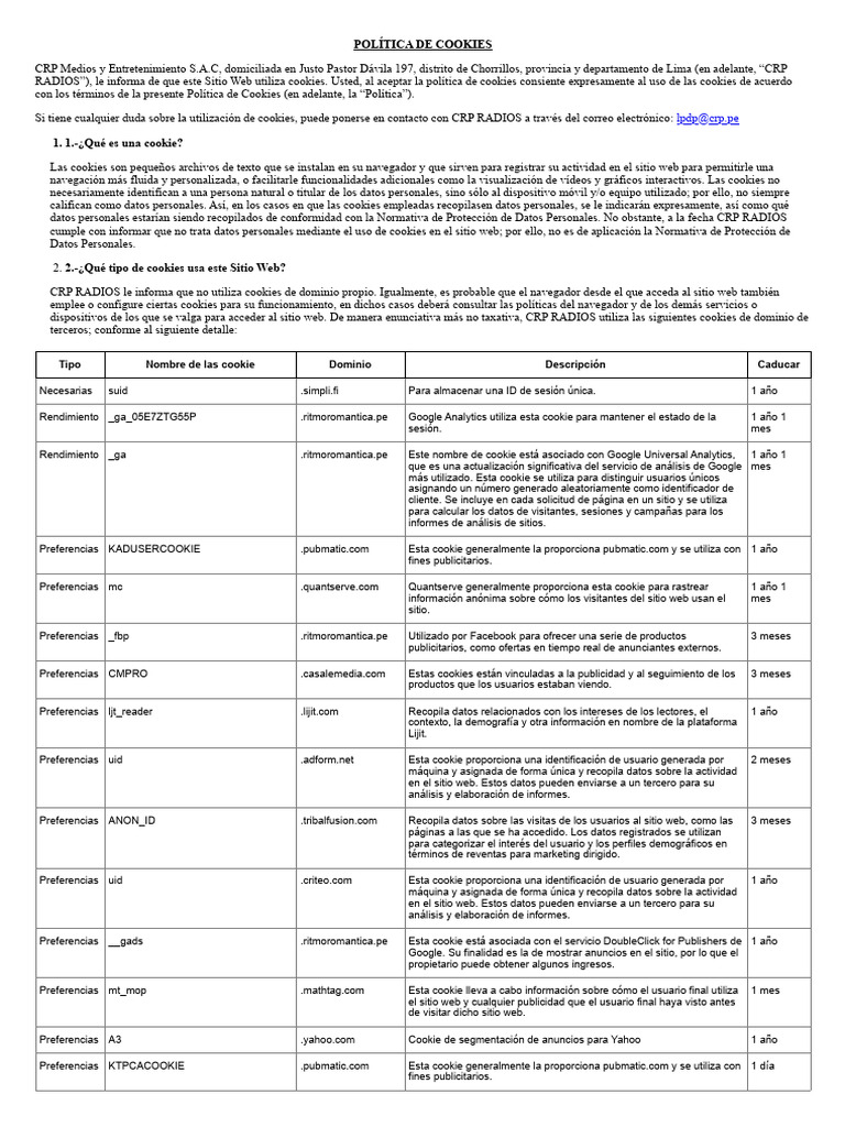 Pol tica de cookies pdf cookie http youtube