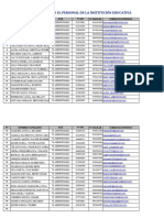 Asistencia de Docentes Mes de Julio