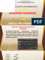 Clases de 3ro Primaria Windows Avanzado