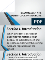 BAGUMBAYAN NHS Code of Conduct