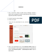 Exercício I - Power Point