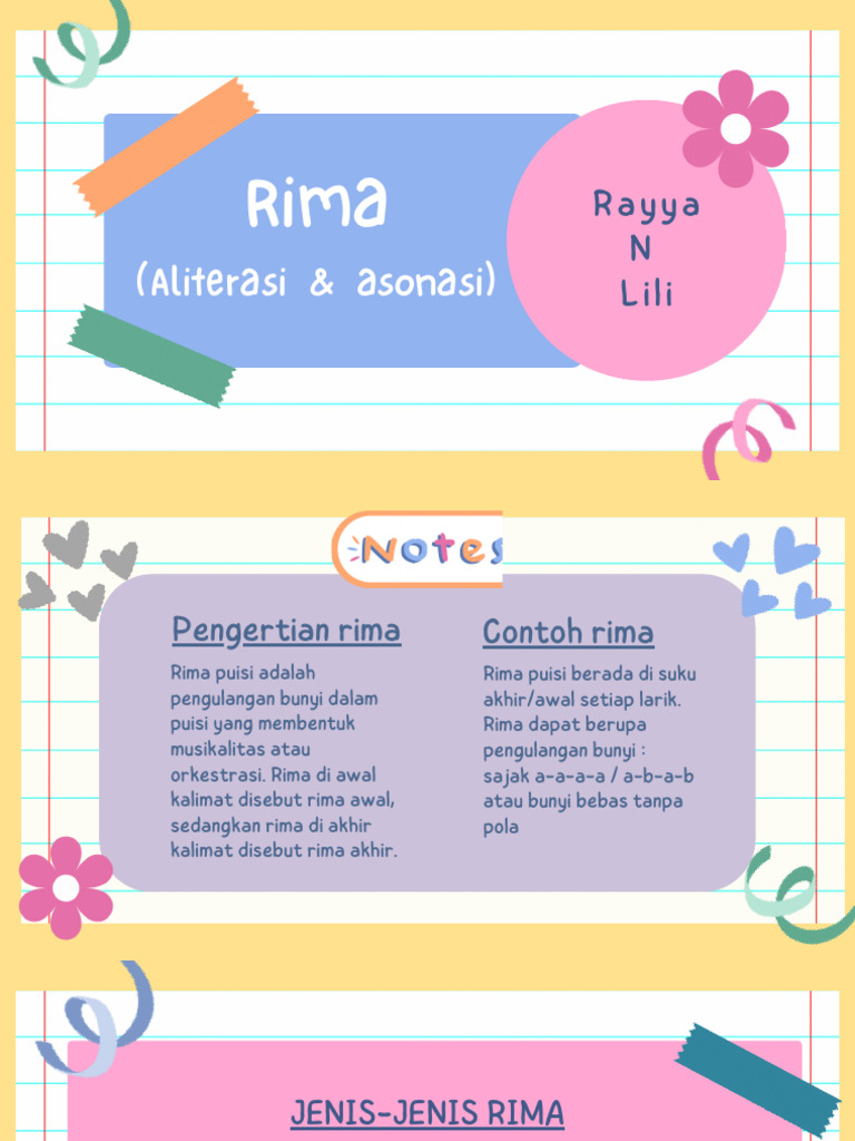 Rima Asonansi dan Aliterasi dalam Puisi | PDF