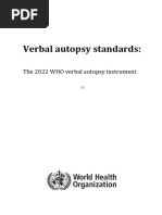 Verbal Autopsy Standards 2022 Who Verbal Autopsy Instrument v1 Final