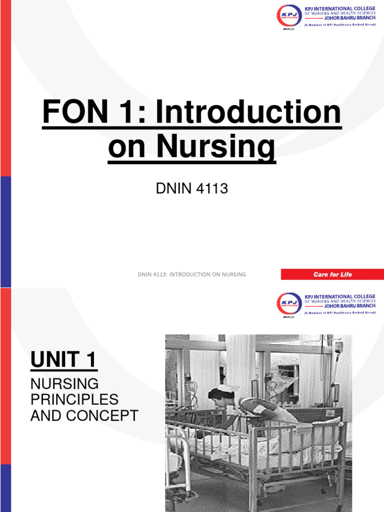 Intro On NSG Unit 1 | PDF | Nursing | Health Care