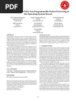 The Express Data Path: Fast Programmable Packet Processing in The Operating System Kernel