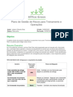 Activity Template - Plano de Gestão de Riscos