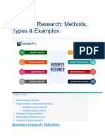 Business Research: Methods, Types & Examples