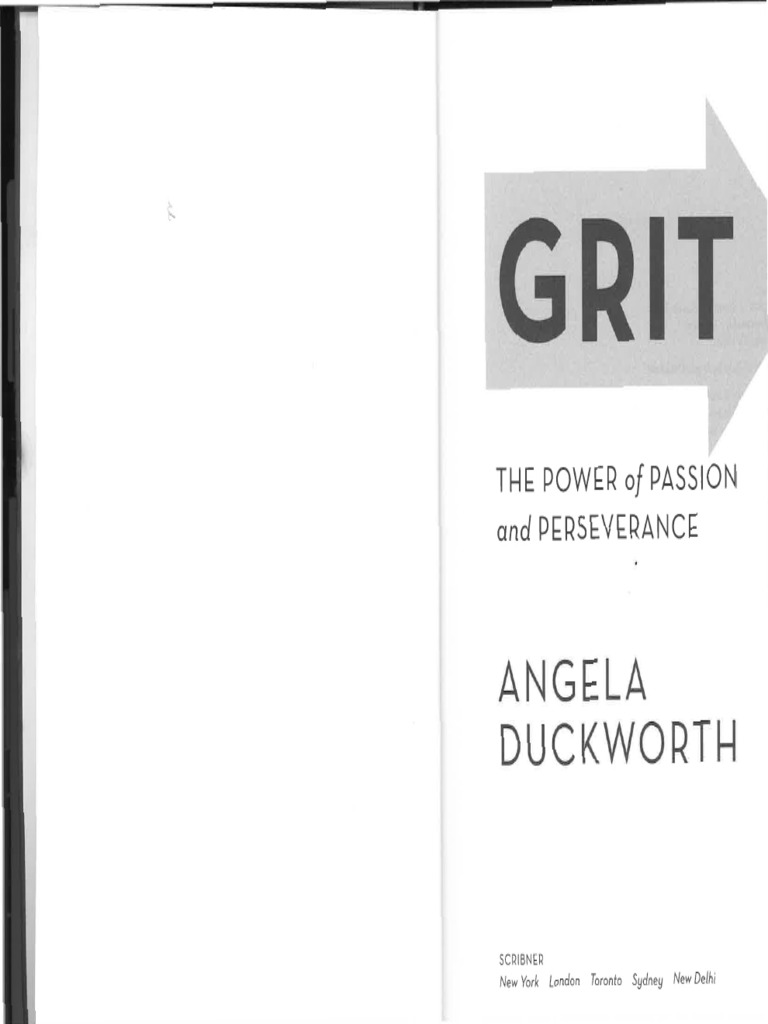 Grit Duckworth Chapter 1 PDF Grit (Personality Trait) United States Military Academy