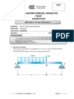 Evaluacion Parcial de Mecanica de Materiales II