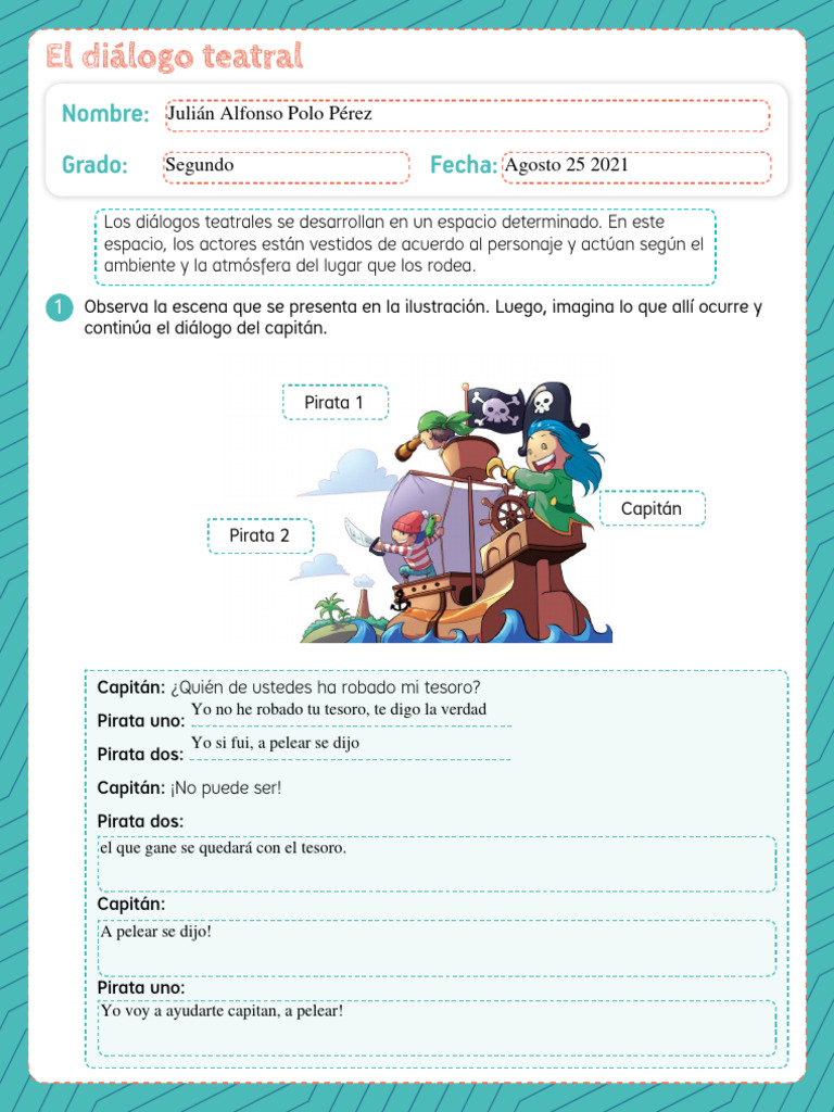 El Diálogo Teatral PDF | PDF