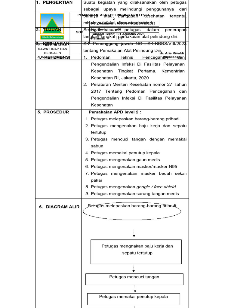 Pemakaian APD LVL 2 | PDF