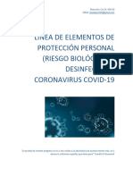 Línea de Elementos de Protección Personal