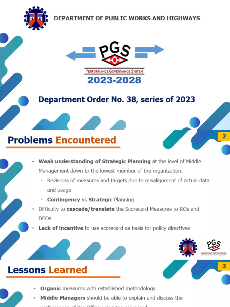 DPWH Strategic Planning Framework 2024 | PDF | Infrastructure | Road