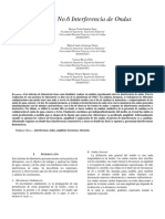 Practica No. 6 Interferencia de Ondas