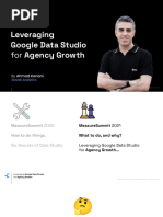 MeasureSummit 2021 - Ahmad Kanani - Leveraging Data Studio For Agency Growth - 02