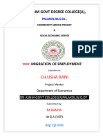 J.pujitha Migration of Employment