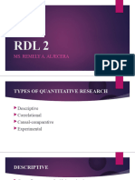 Types of Quantitative Research