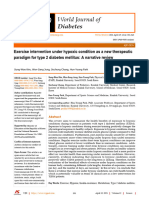 Exercise Intervention Under Hypoxic Condition As A New Therapeutic