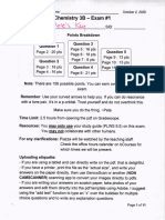 Exam 1 (Chem 3B - Fall 2020) - Key