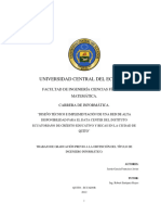 Diseño Tecnico e Implementación de Una Red de Alta Disponibilidad para El DC Del Instituto Ecuatoriano de Crédito en Quito