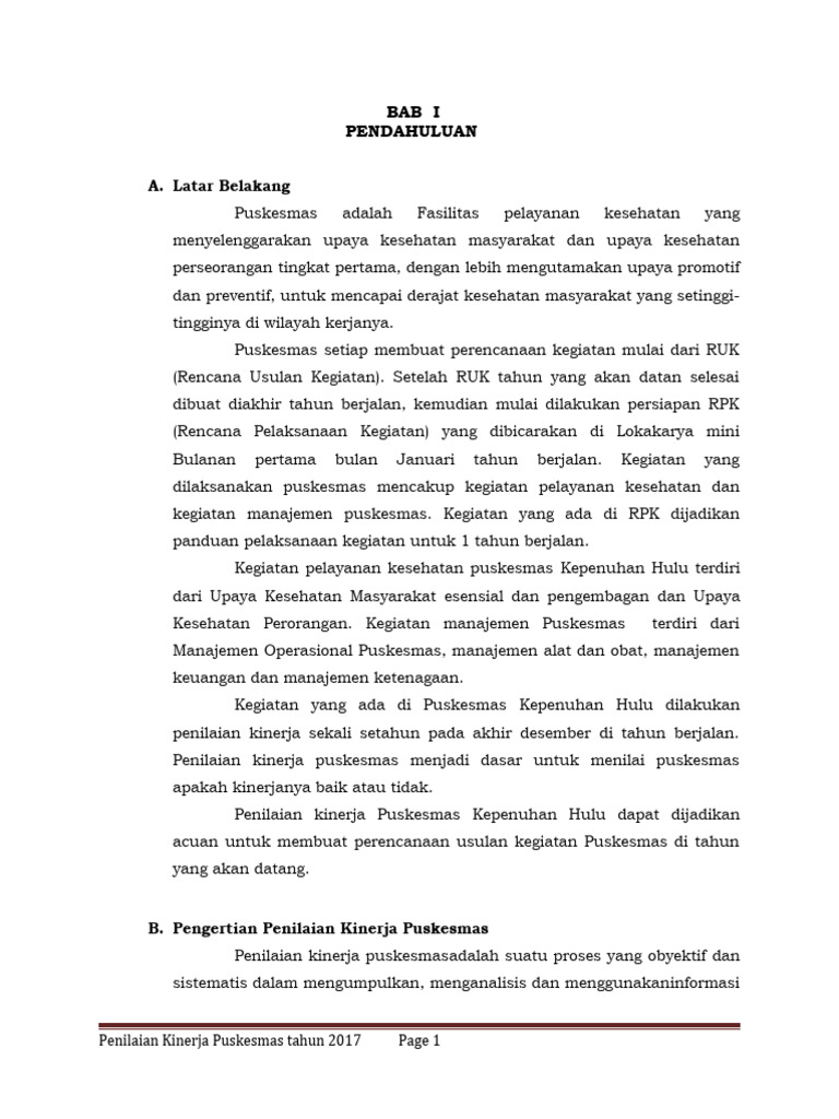 3 1 4 1 laporan penilaian kinerja puskesmas pdf