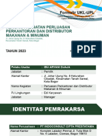 Formulir UKL-UPL Perkantoran & Distributor