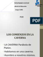 LA CAVERNA Parábola de Platón.