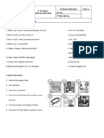 6º Ingles Evaluación Inicial