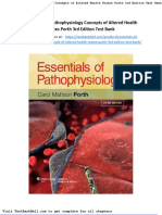 Essentials of Pathophysiology Concepts of Altered Health States Porth 3rd Edition Test Bank