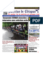 Periódico Noticias de Chiapas, Edición Virtual Jueves 14 de Septiembre de 2023