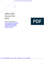 Essentials of Pediatric Nursing 3rd Edition Kyle Carman Test Bank