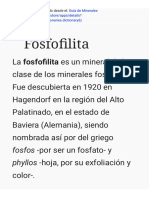 Guía de Minerales Fosfofilita