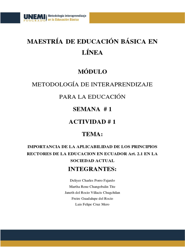 Ensayo-Unemi Postgrado | PDF | Invalidez | Igualdad de género