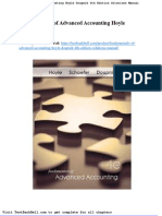 Fundamentals of Advanced Accounting Hoyle Doupnik 4th Edition Solutions Manual