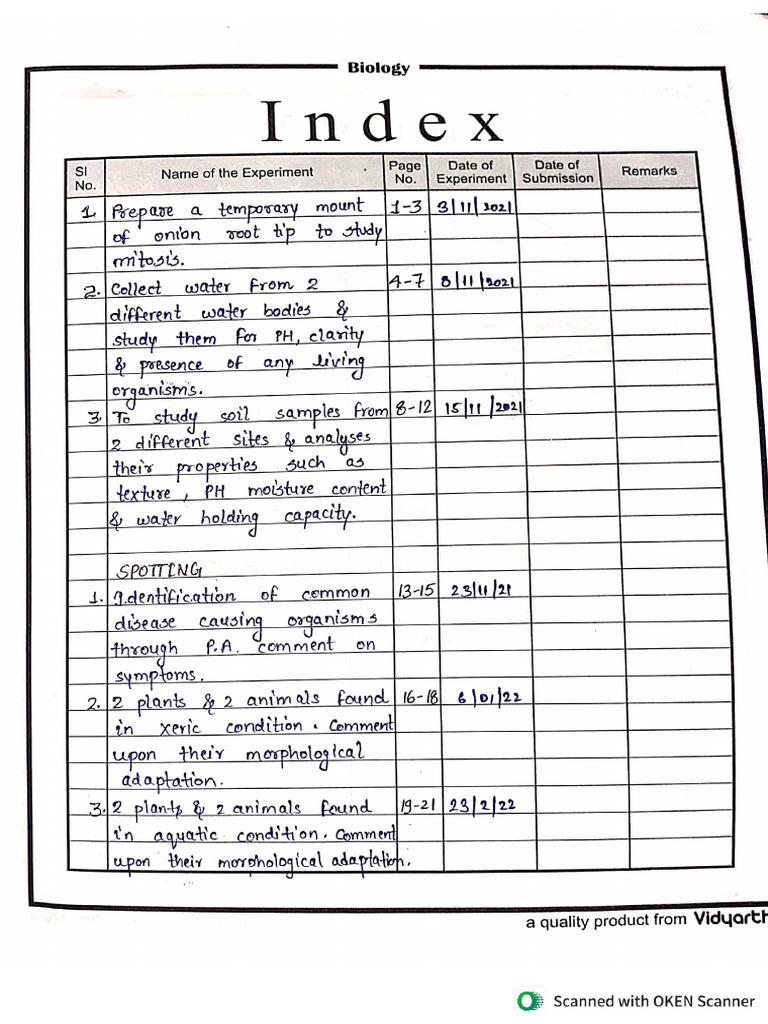 Biology Practical 1 Pdf